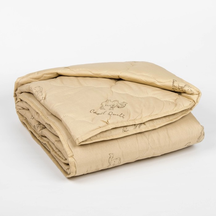Одеяло всесезонное Адамас "Верблюжья шерсть", размер 140х205 ± 5 см, 300гр/м2, чехол п/э