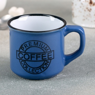 Кружка «Кофе», 165 мл, цвет синий
