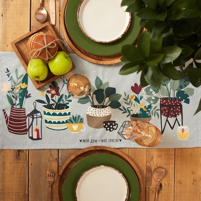 Дорожка "Этель" Hygge 30*70 см, 100% хлопок, саржа 190 г/м2